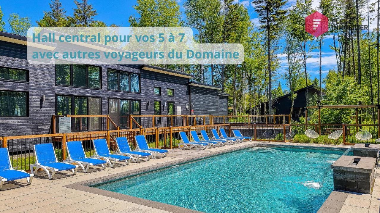 Le Bleu Bourgeois De Portneuf - Natural Elegance - Hot Tub, Sauna And Pool Pont-Rouge Exterior foto